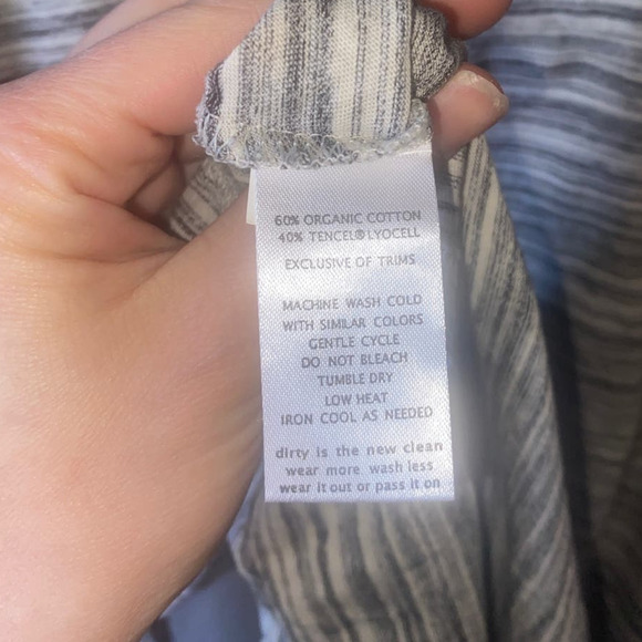 Toad&Co Striped Organic Cotton Dress Small - Picture 8 of 8